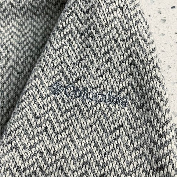Columbia Knit Fleece Jacket Darling Days Women’s MEDIUM Light Gray - Picture 7 of 10